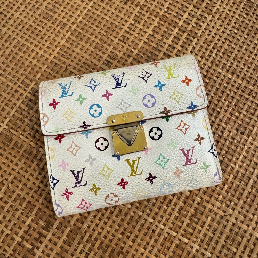 LOUIS VUITTON 
Monogram Multicolor Koala Wallet White